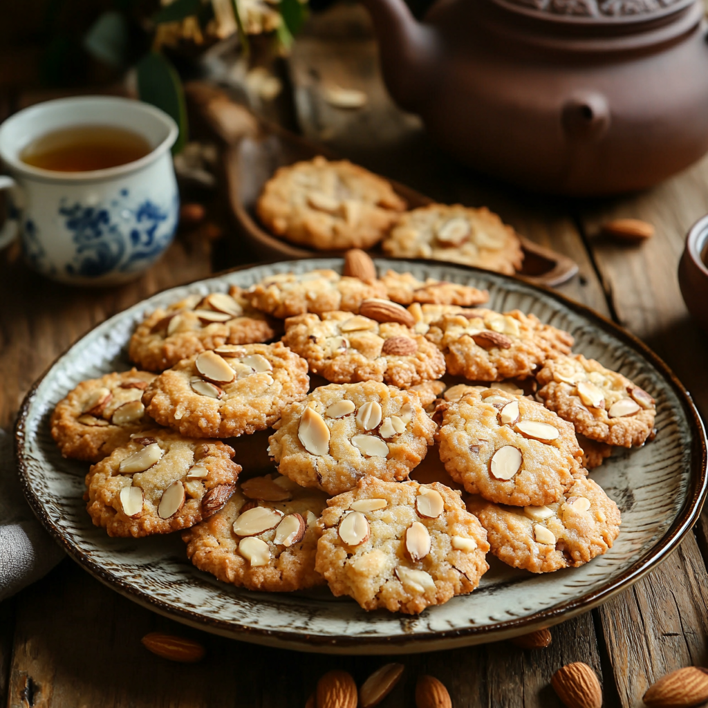 Discover how to make Chinese Almond Cookies, a crisp and nutty treat that is part of Easy Asian dessert recipes. With almond flour and a hint of almond extract, this easy-to-make dessert is perfect for any celebration or just a sweet snack.