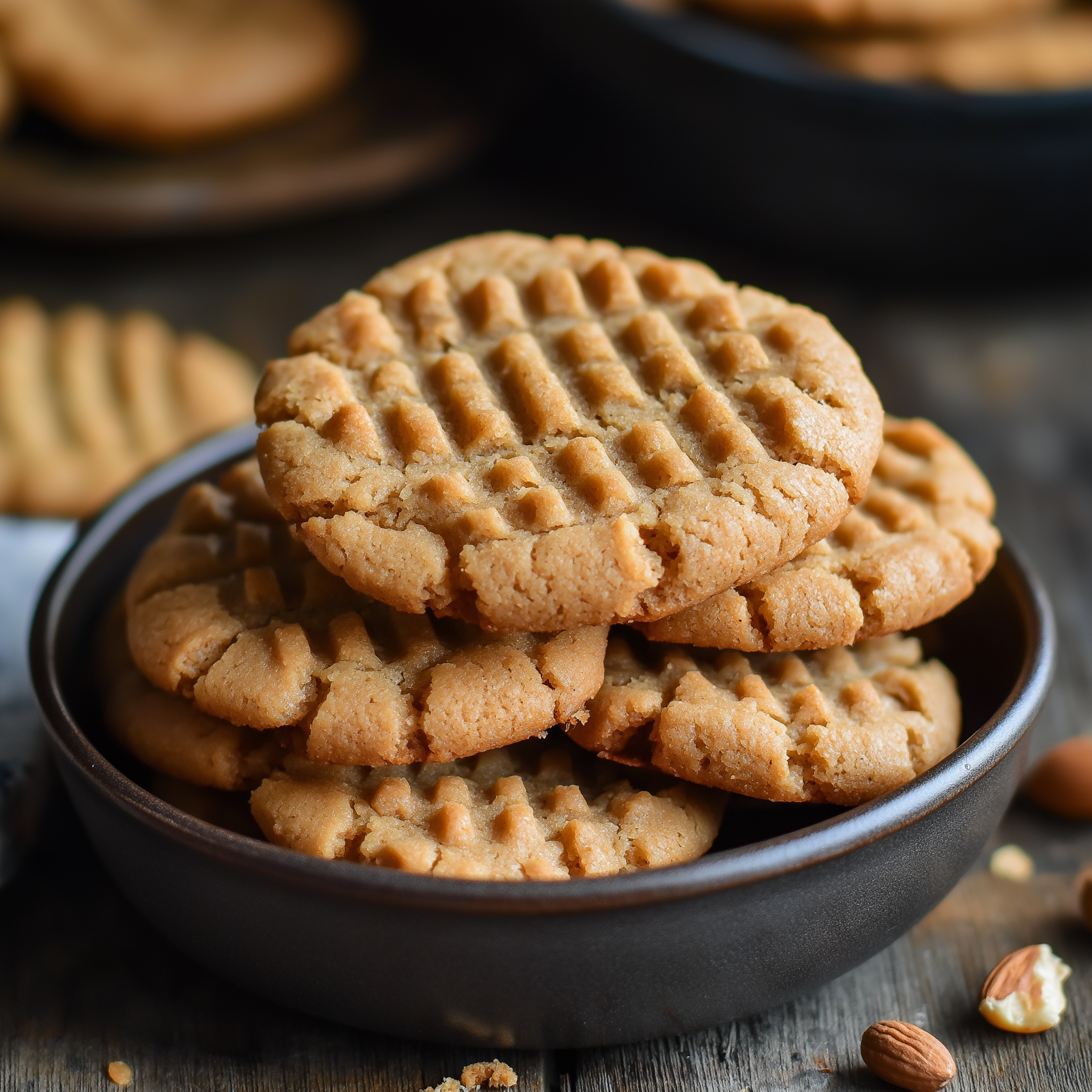 Best simple desserts: these Peanut Butter Cookies are incredibly simple yet delicious. With just four ingredients, they are quick to make and perfect for peanut butter lovers. They have a soft and chewy texture with a rich peanut butter flavor.