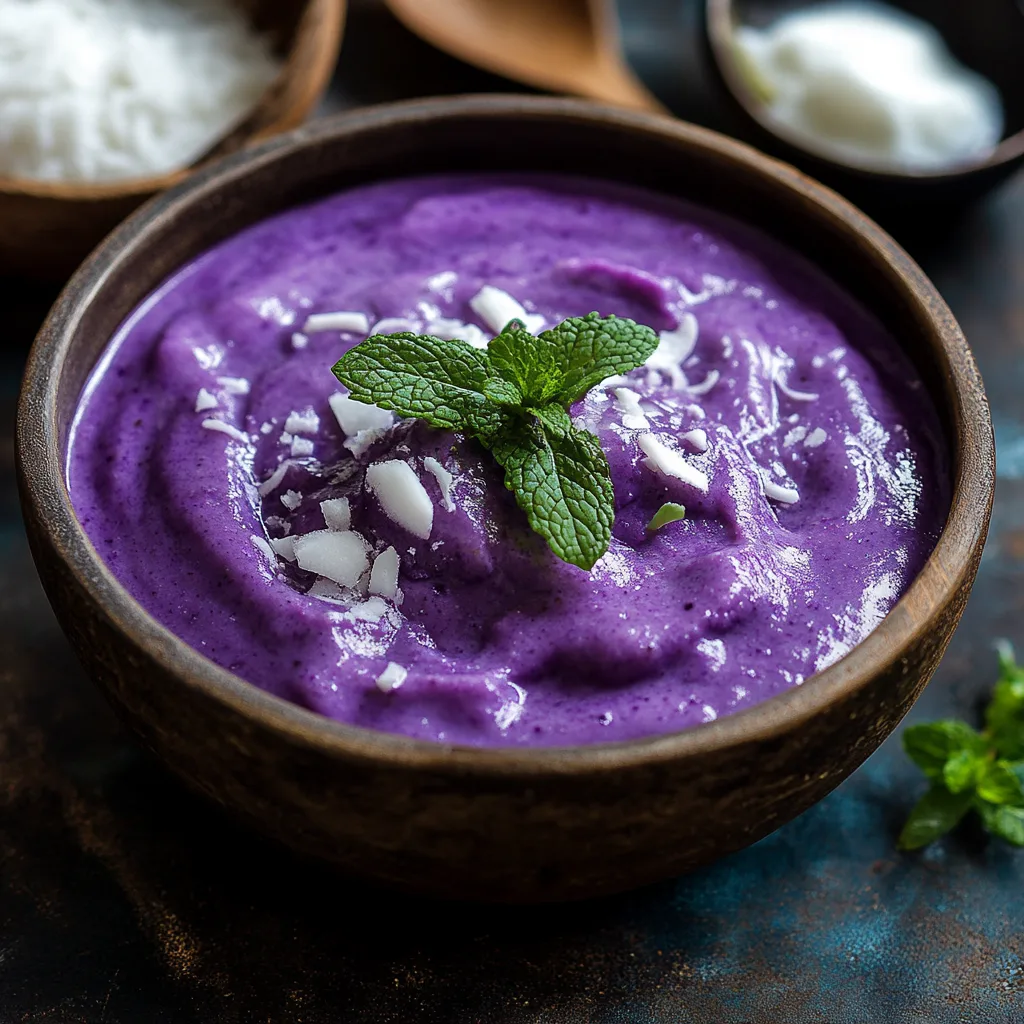 Experience the delightful taste of Ube Halaya, a traditional Filipino dessert made from purple yam. This easy Pinoy dessert recipe offers a smooth and creamy texture, perfect for spreading on bread or enjoying on its own. Indulge in this vibrant and flavorful treat, ideal for any occasion.