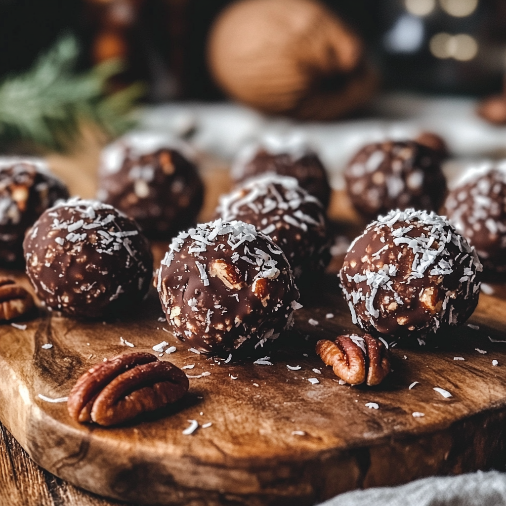 For this easy gluten-free and no-bake dessert recipe, with just five ingredients (and a pinch of salt), these chocolate pecan fudge balls are quick, easy, fun, and totally irresistible.