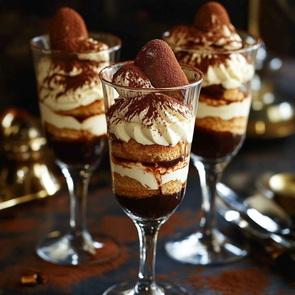 Prepare this Quick Tiramisu in just 10 minutes, one of the most convenient easy dessert cup recipes. This recipe features layers of espresso-dipped ladyfingers and creamy mascarpone filling, topped with a dusting of cocoa powder, creating a delightful dessert that’s ready in no time.
