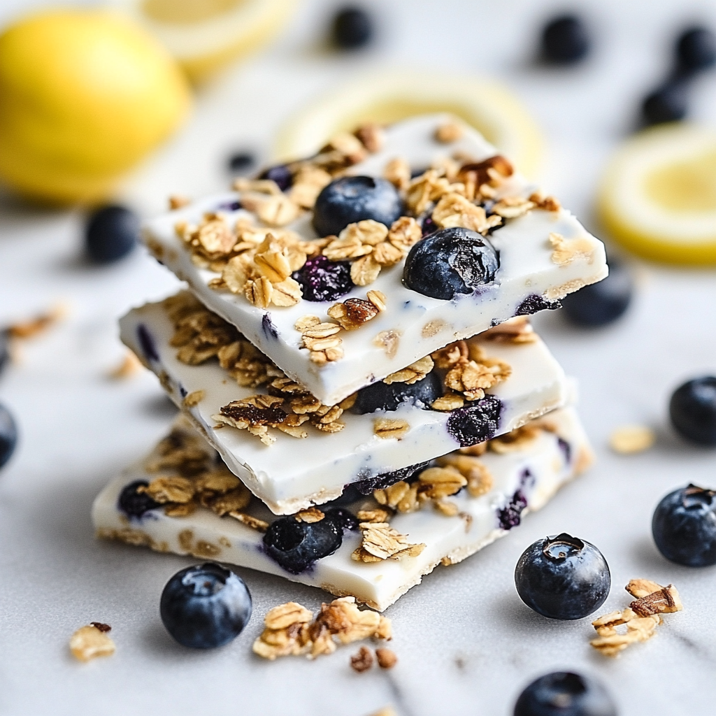 Treat yourself to the best simple desserts with our Lemon Blueberry Yogurt Bark! This delightful recipe combines creamy yogurt with zesty lemon and sweet blueberries, creating a refreshing and nutritious snack that’s perfect for any time of day. Easy to prepare and great for sharing, it’s a delicious way to enjoy a guilt-free treat!