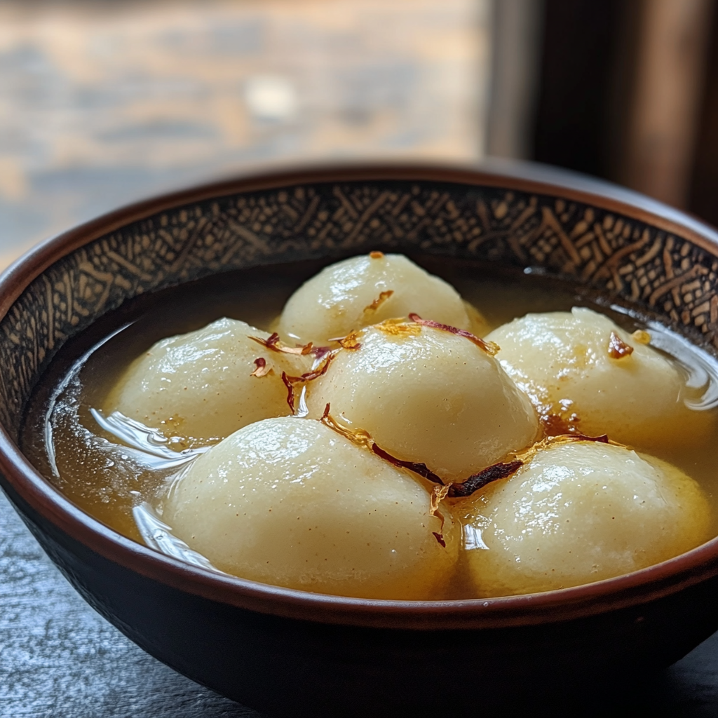 Explore the world of easy Indian dessert recipes with our traditional Rasgulla recipe. These soft, spongy balls made from chenna (Indian cottage cheese) are soaked in a fragrant sugar syrup, offering a delightful melt-in-your-mouth experience.