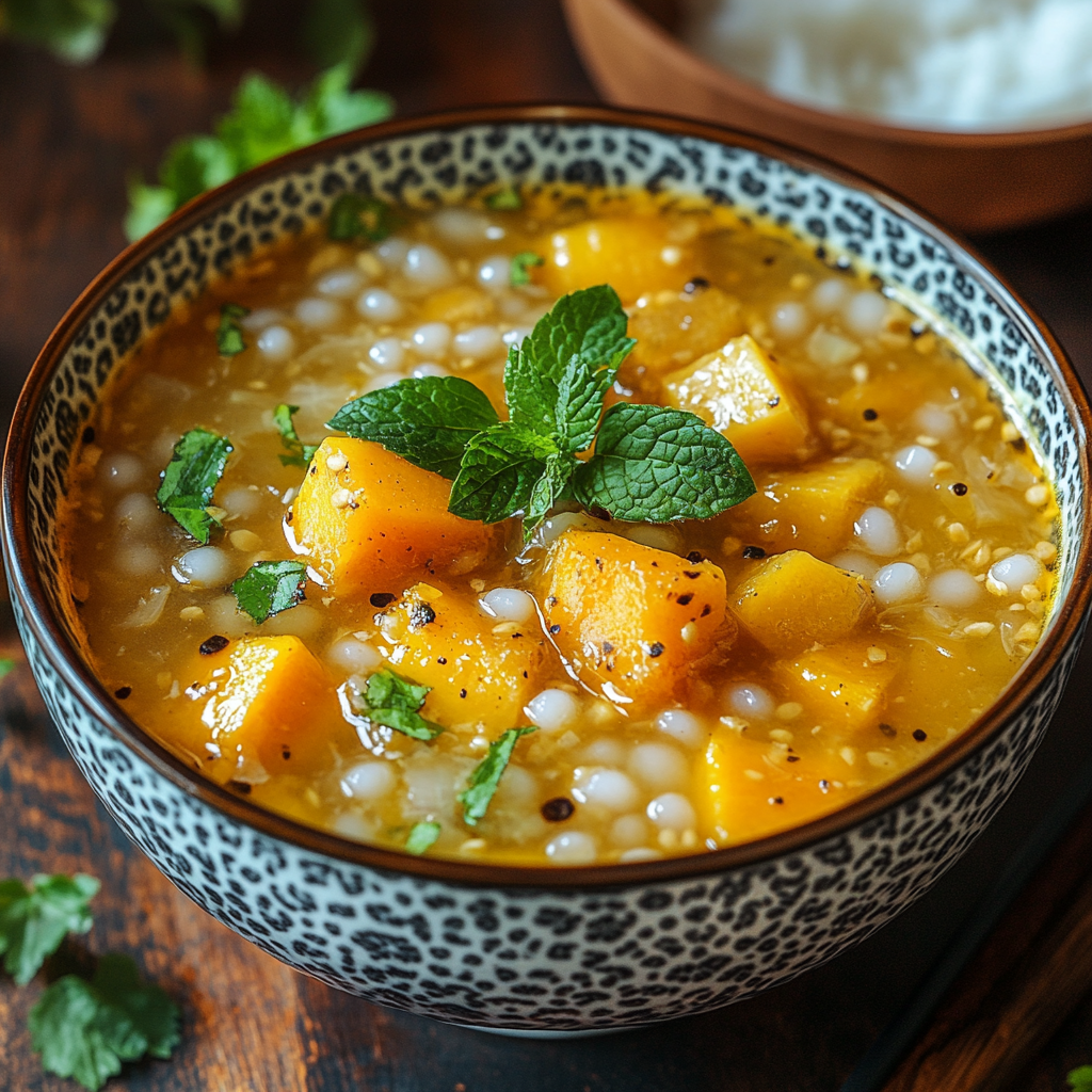 Discover the joy of making this easy vegan Vietnamese sweet soup dessert recipe! Perfect for warm evenings, this dish combines mung beans, coconut milk, and tapioca pearls for a refreshing treat that everyone will love.
